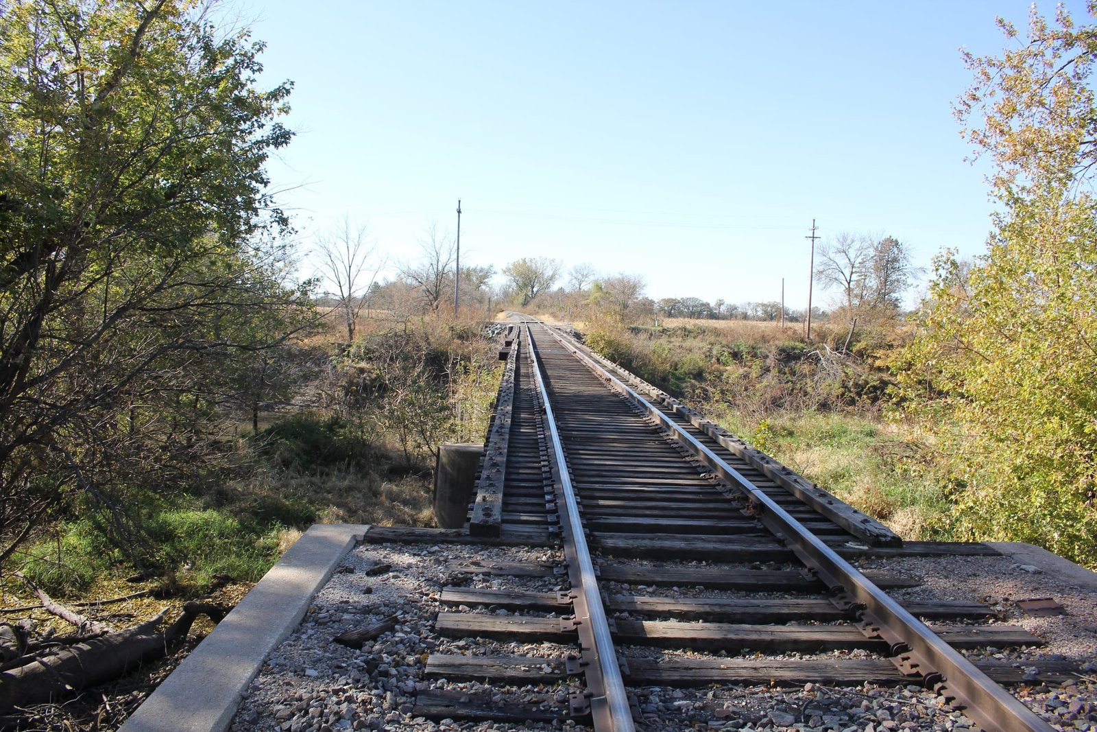 Looking south